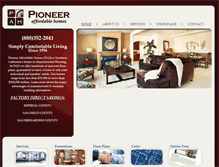 Tablet Screenshot of pioneerhomesales.com